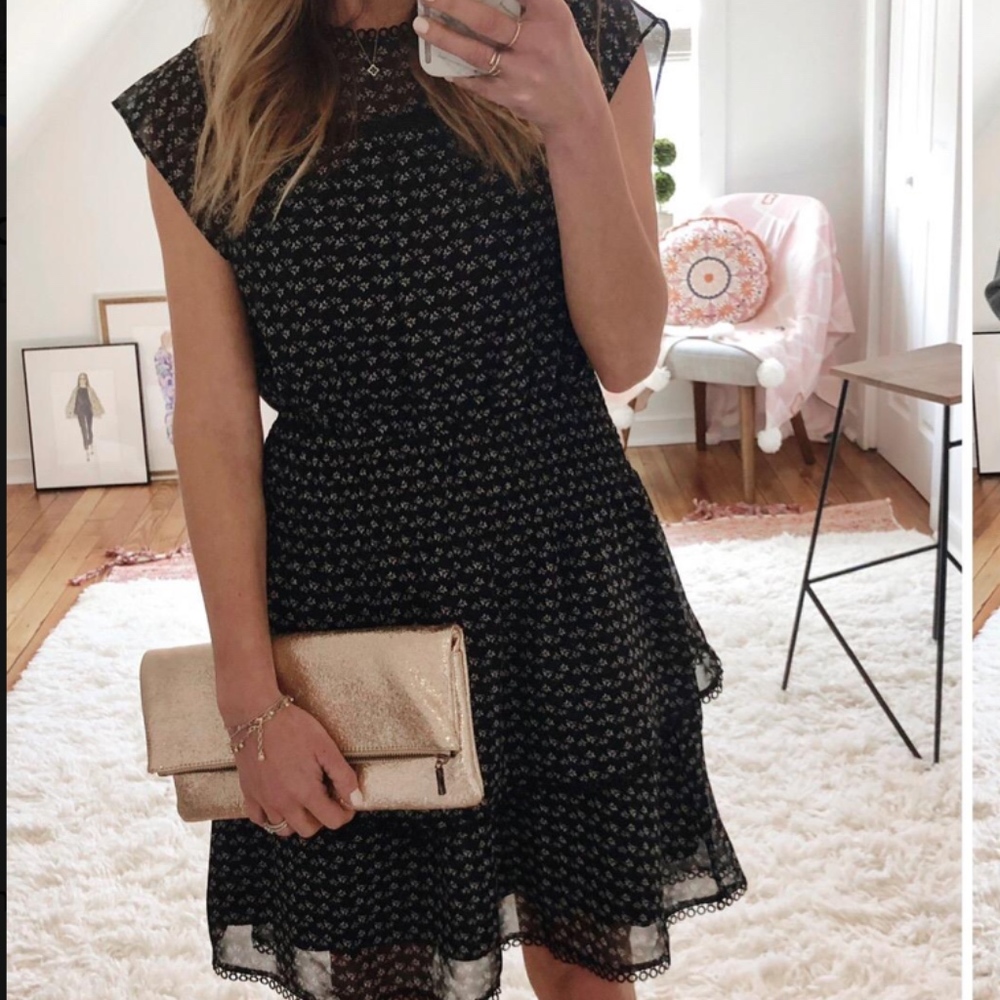 Aqua Tiered Polka Dot Dress